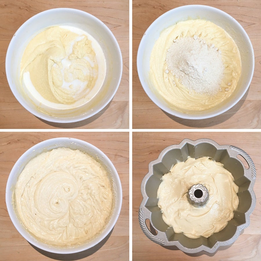 Gluten-Free Almond Flour Bundt Cake via @kingarthurflour