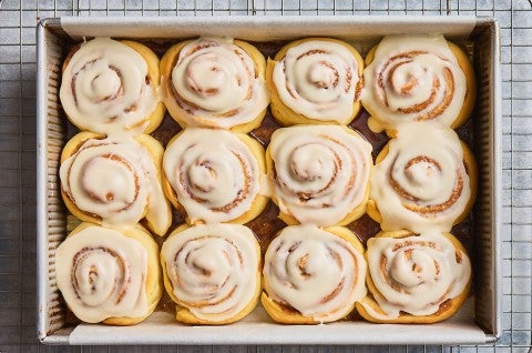 Cinnamon Rolls made with Soft Golden Roll and Bun Mix Kit - select to zoom